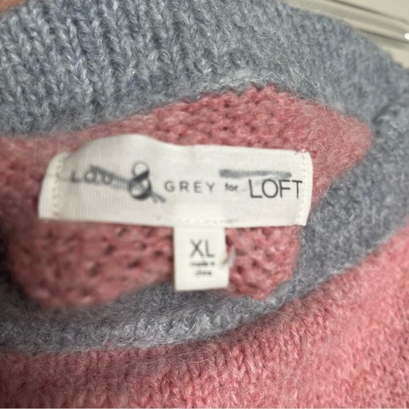 NWT Lou & Grey For LOFT Color Block Knit Pull On Stretchy Skirt Size XL - Picture 7 of 8